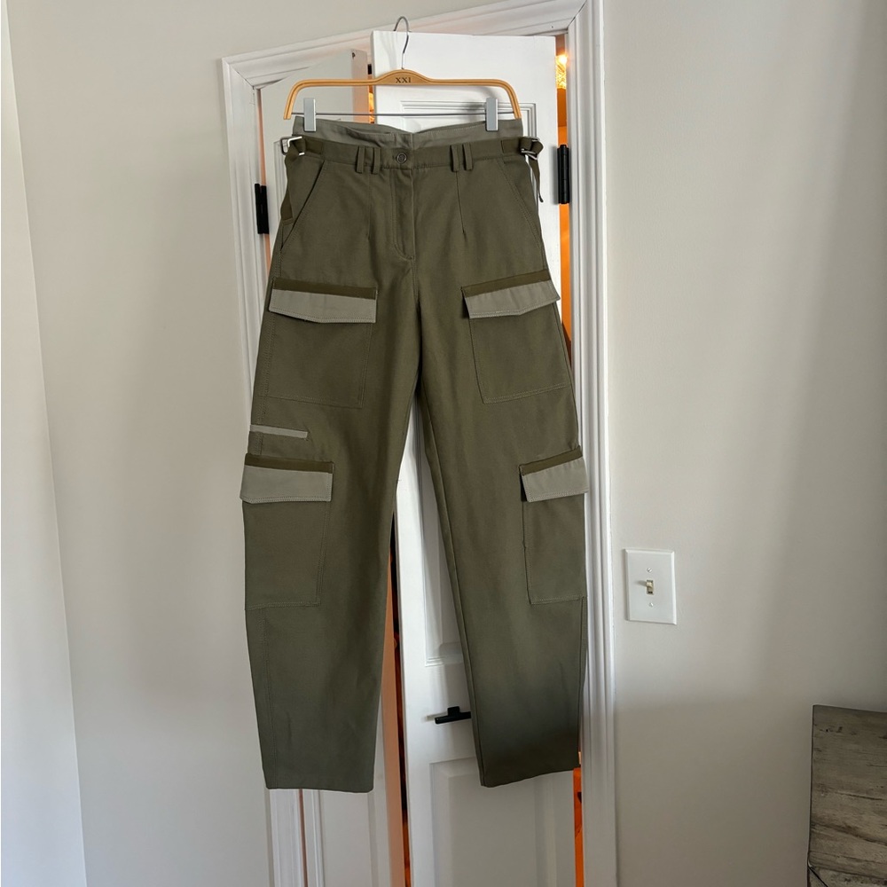 ZARA SRPLS womens Olive Cargo Pants size XS